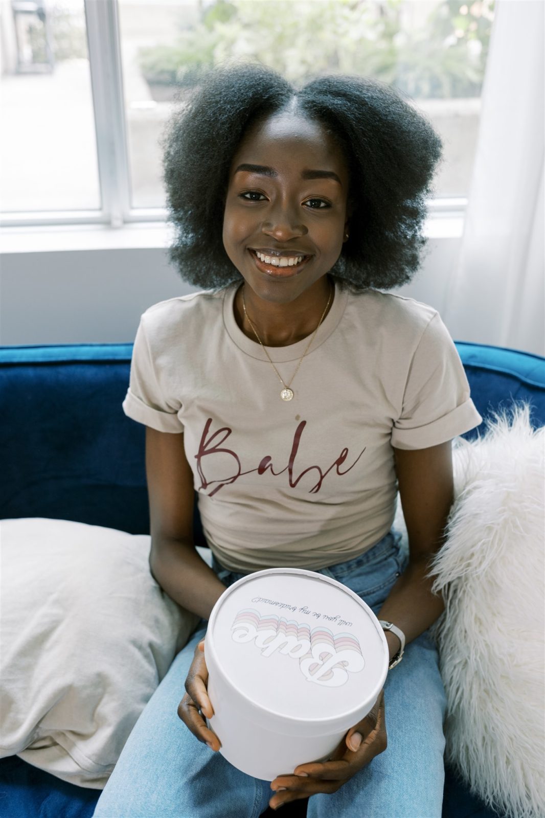 "Babe" tshirt for a bridesmaid proposal gift idea