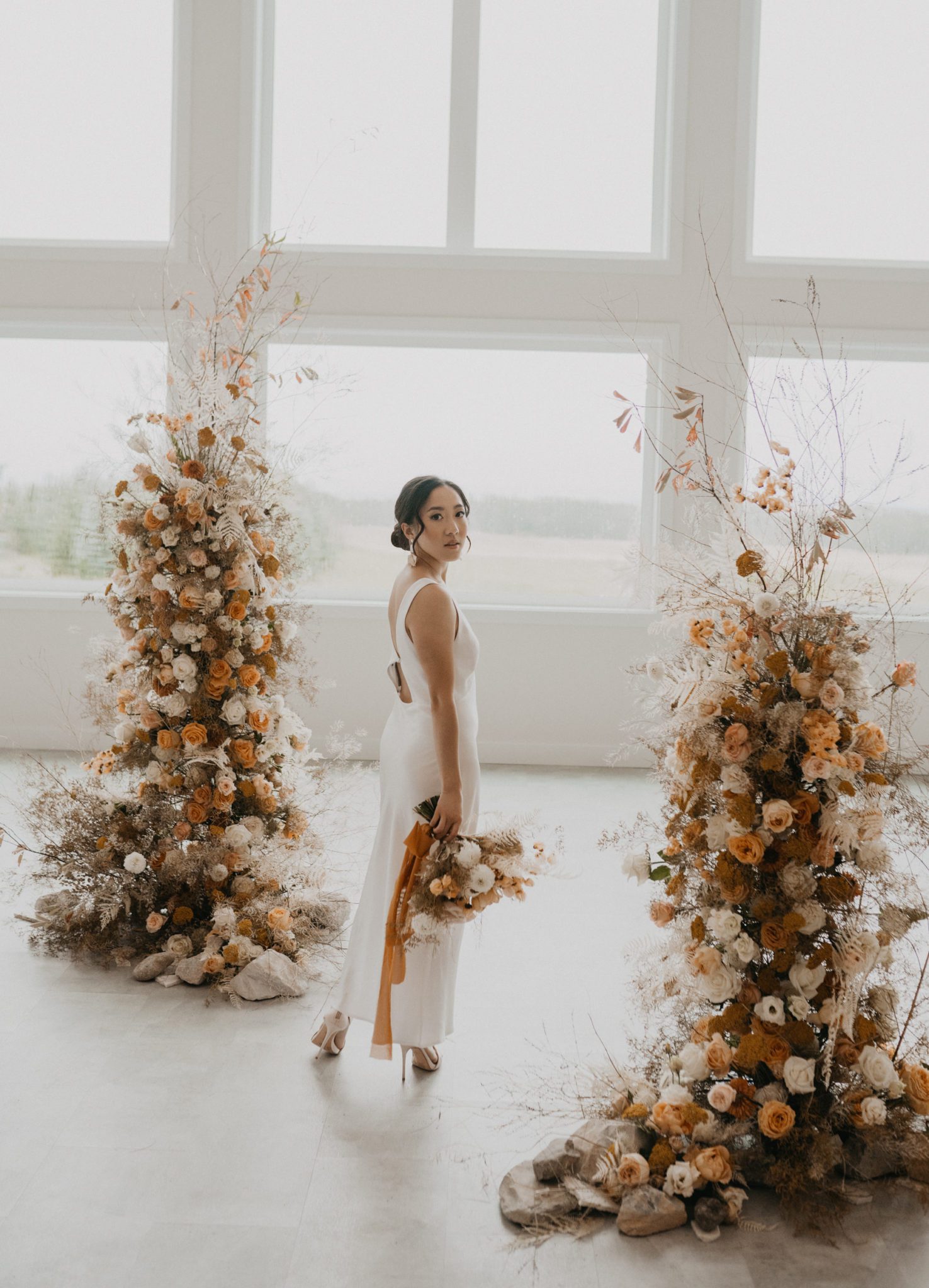 Boho indoor elopement inspiration at Tin Roof Events Centre