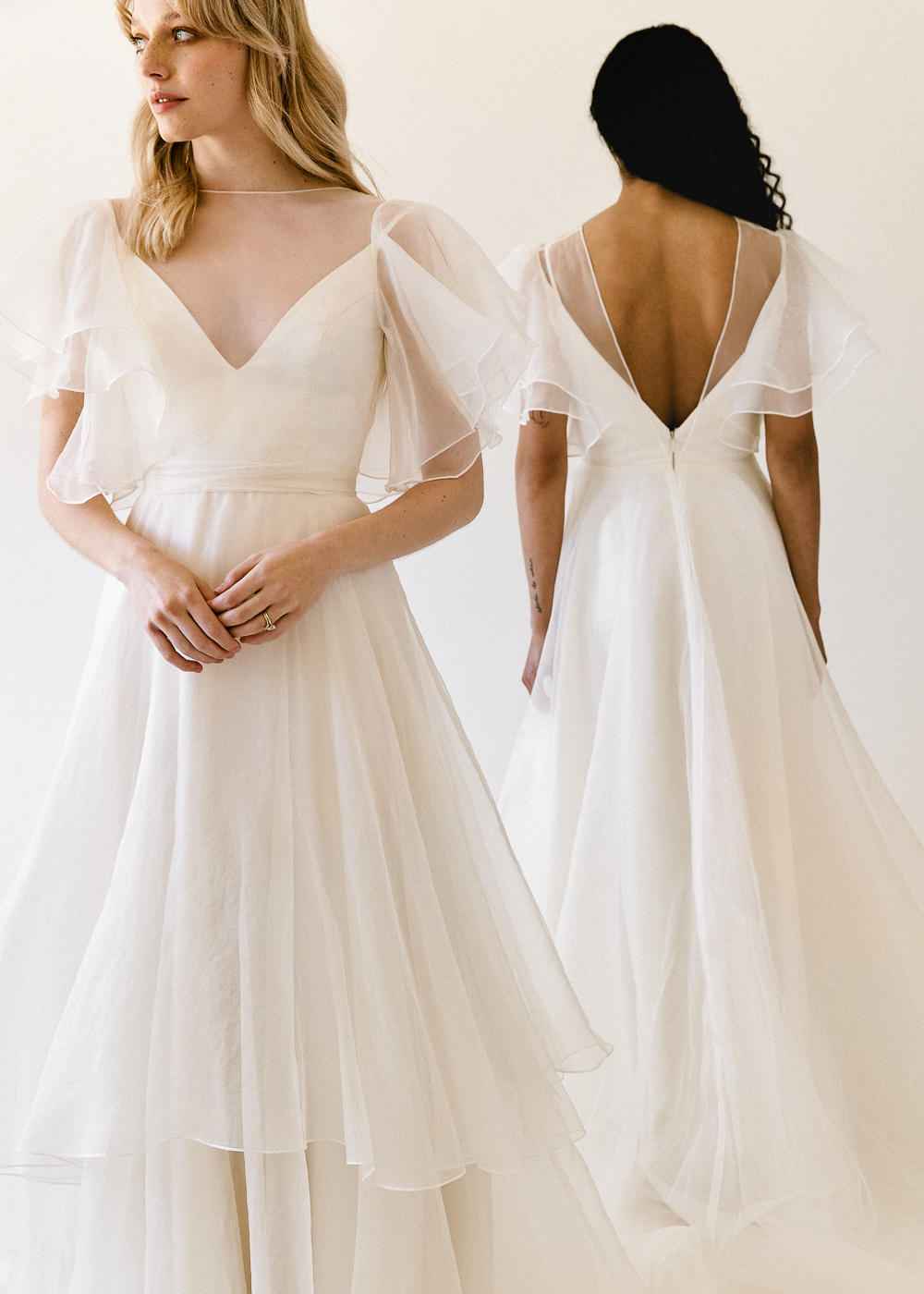 2022 Bridal Collections From Laudae, Aesling and Truvelle Showcase Chic Silhouettes and Size Inclusivity Featured by Brontë Bride