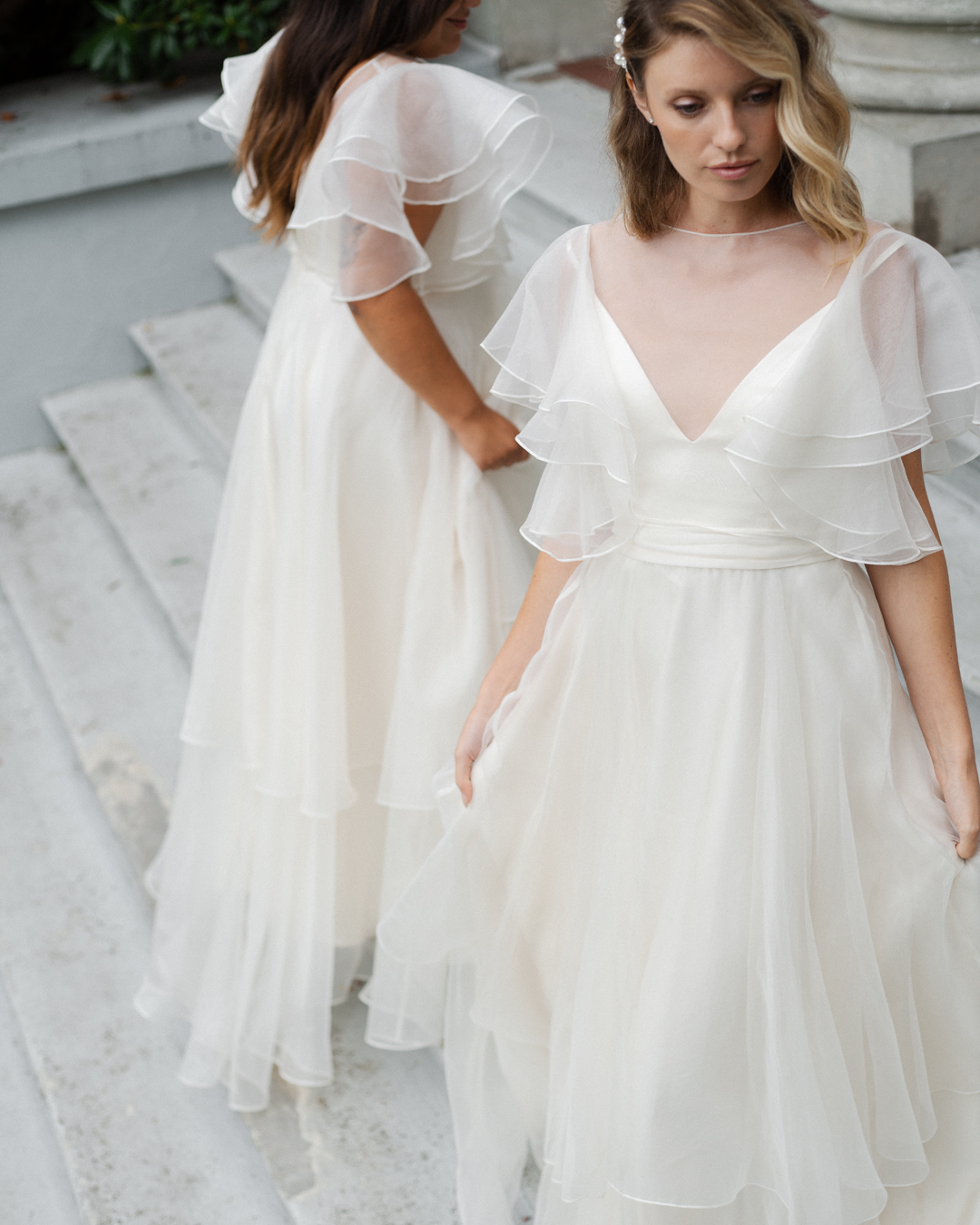 2022 bridal collections from Laudae, Aesling and Truvelle showcase chic silhouettes & size inclusivity | Bridal Gown Design Feature on Brontë Bride