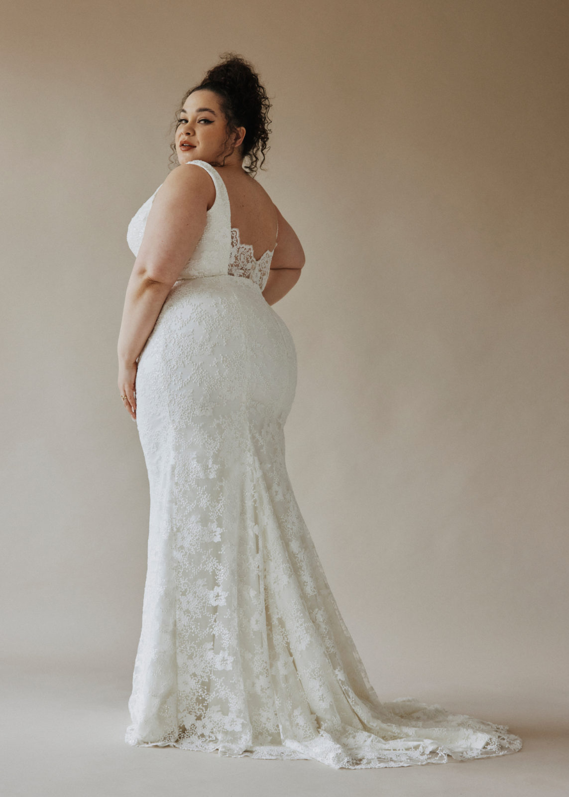Vienna Curve Plus Size Wedding Gown by Laudae