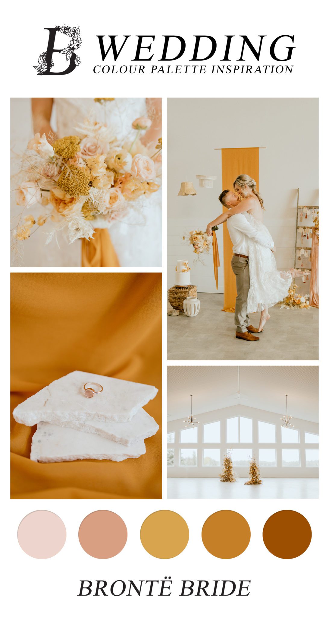 Boho Chic Wedding Inspiration - Fall Wedding Colour Palette
