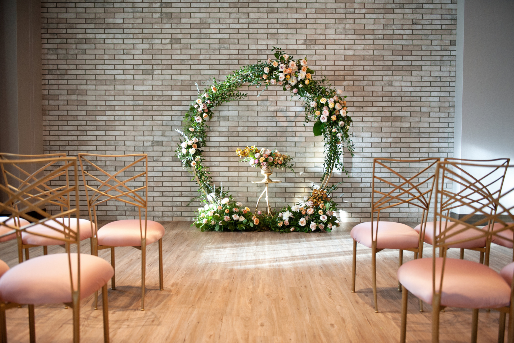 Floral designs for a modern wedding