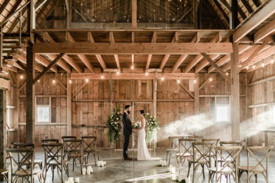 Luxury barn wedding venue in southern Alberta