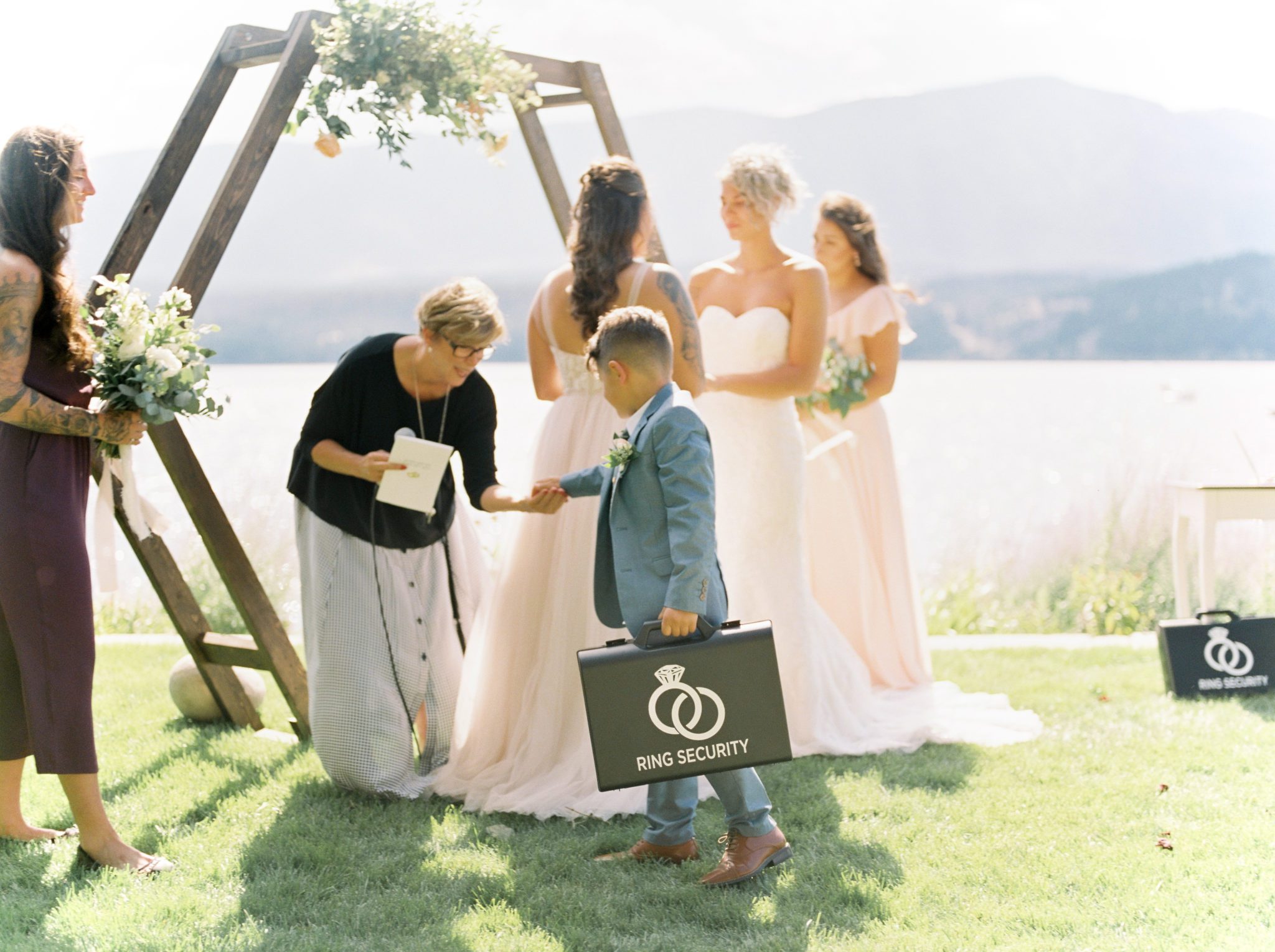Ring Security briefcase for a ring bearer 