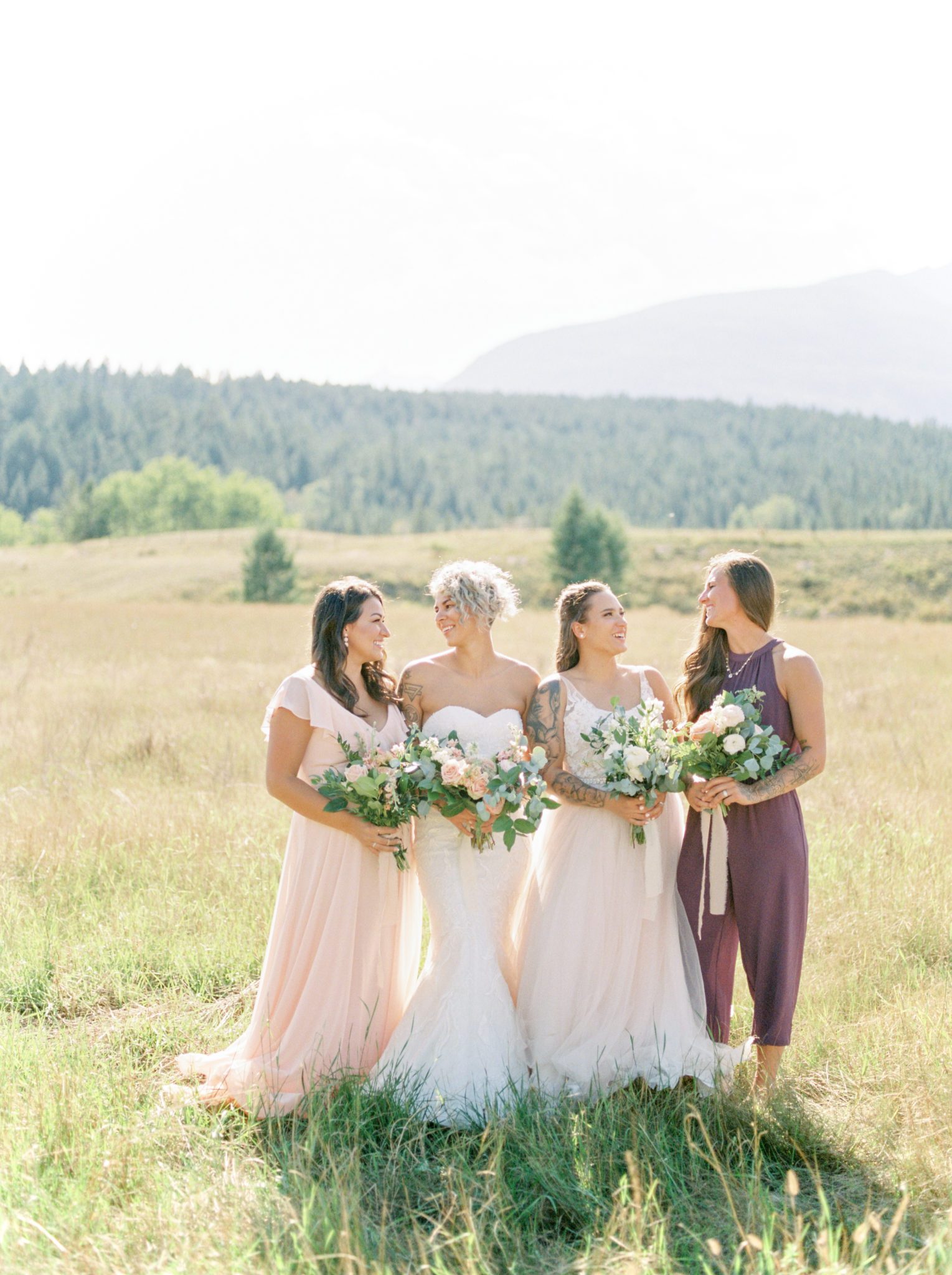 Bridal inspiration for a summer wedding in the mountains of British Columbia