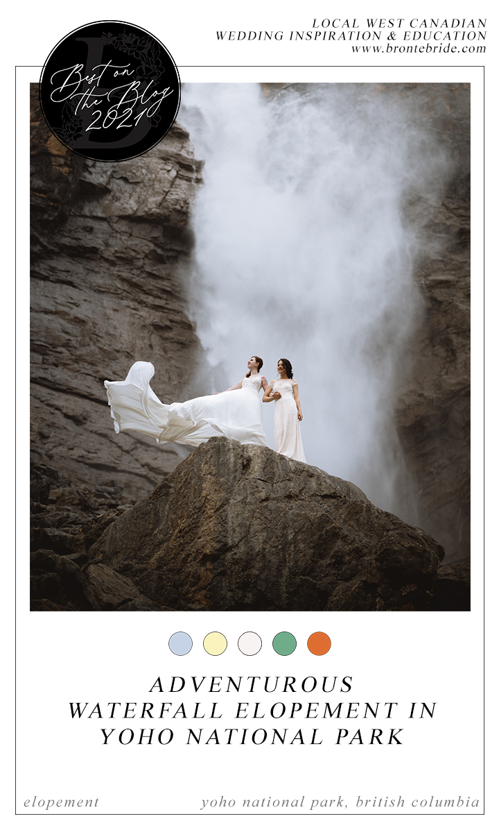 Brontë Bride Blog | Our Favourite Yoho National Park Elopement Featured in 2021