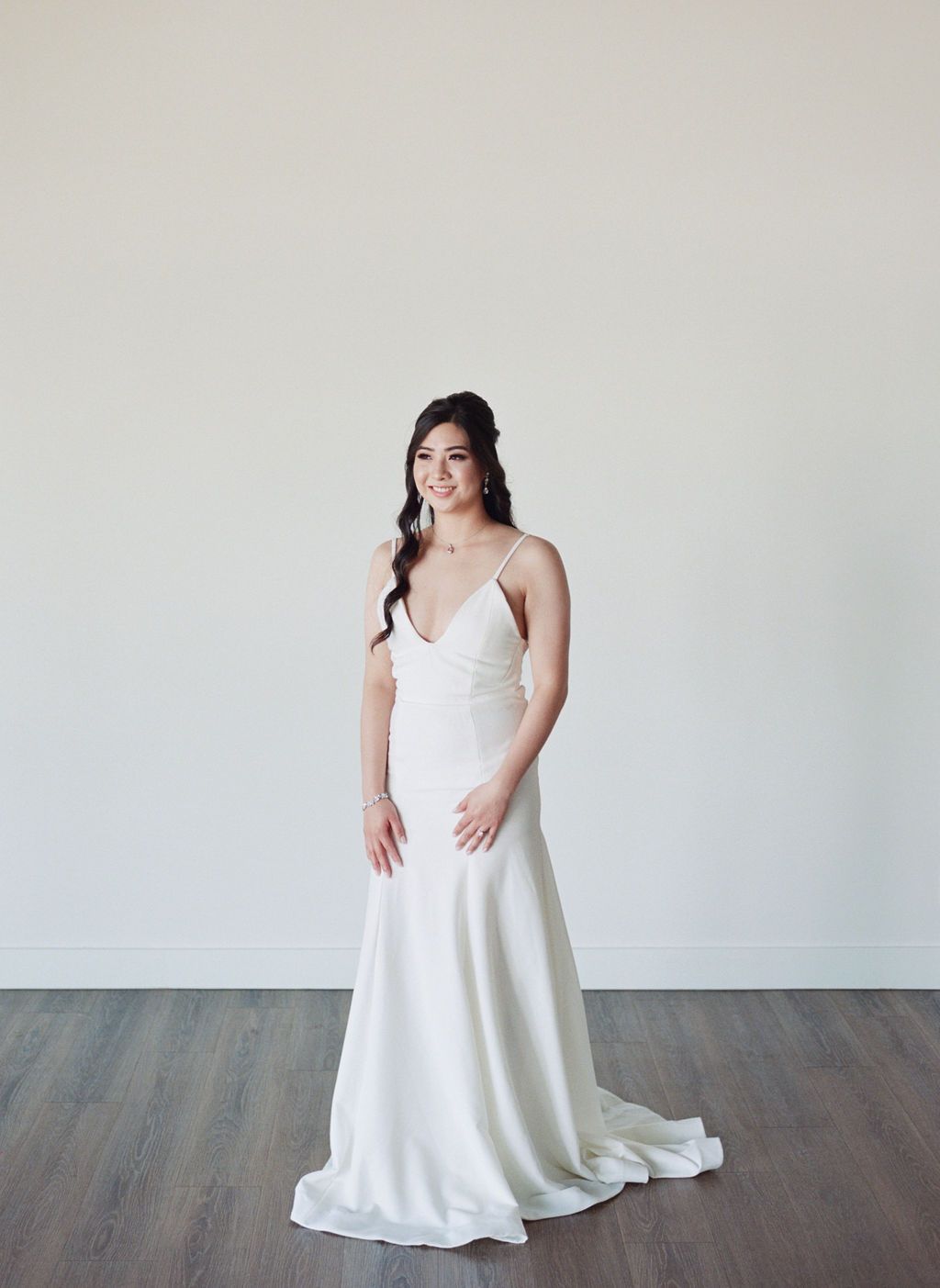 Modern Asian Wedding in Vancouver BC, Bridal Hair & Makeup: hairstyle inspiration for the bride, half up half down with hairpiece