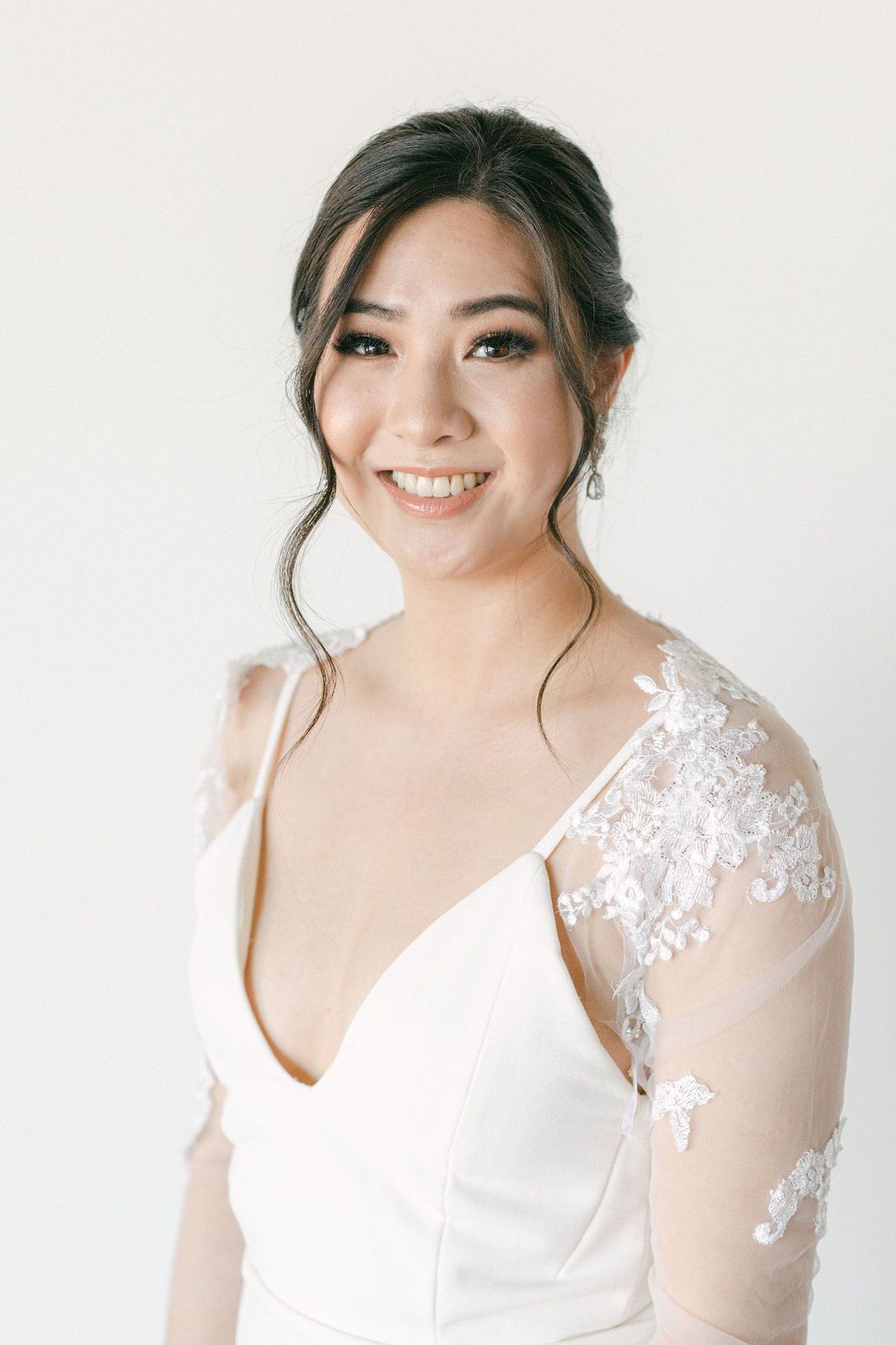 Modern Asian Wedding in Vancouver BC, Bridal Hair & Makeup: tasteful updo inspiration