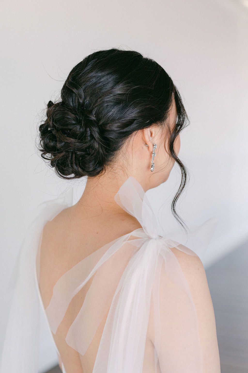 Modern Asian Wedding in Vancouver BC, Bridal Hair & Makeup: tasteful updo, low bun inspiration