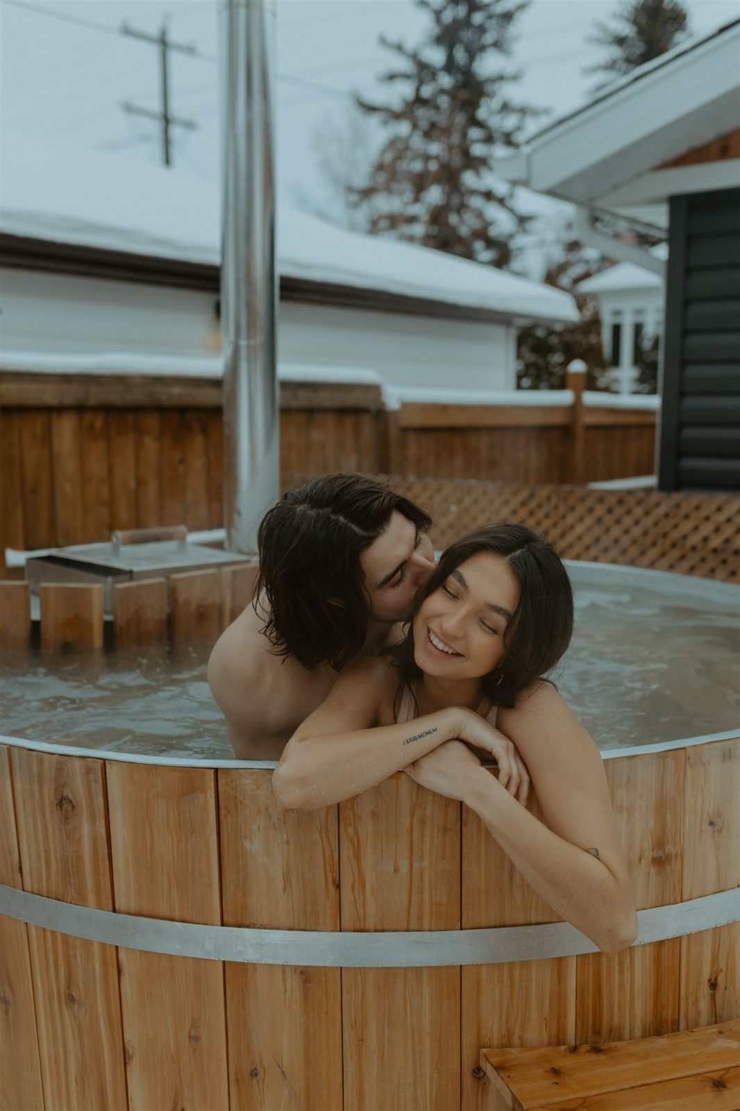 Steamy and intimate engagement session inspiration for unique couples