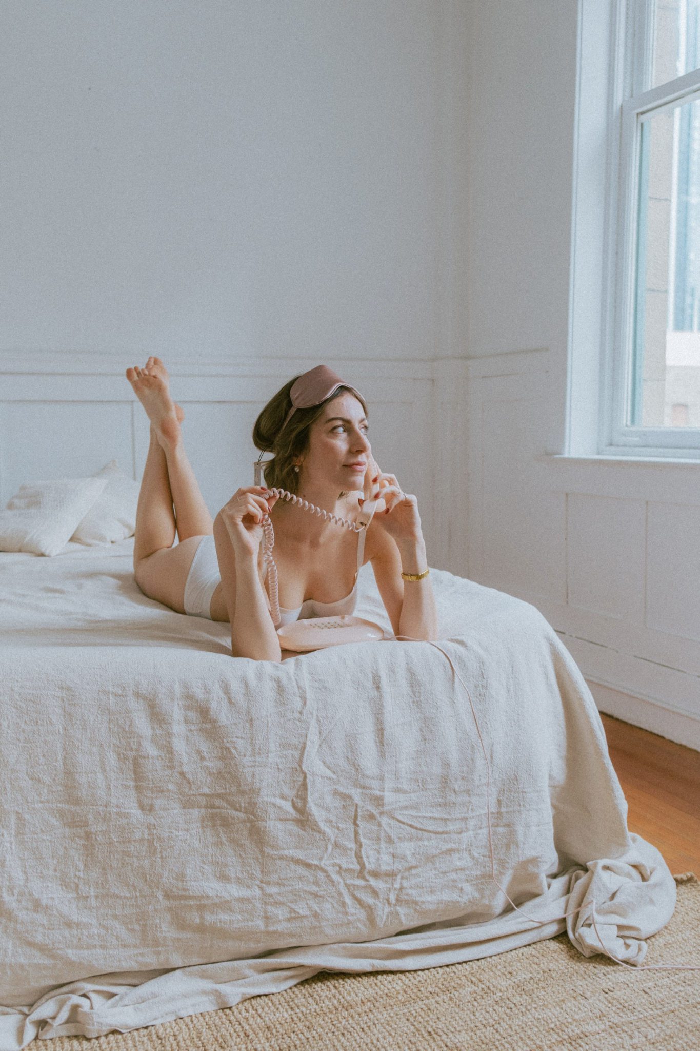 Retro romance and vintage vibes for this intimate self-love shoot.