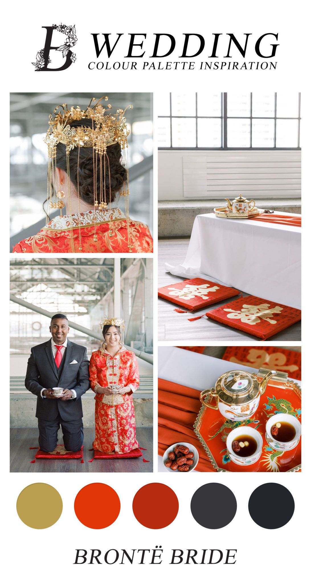 Modern Colour Palette Inspiration - Asian Wedding Traditional Tea Ceremony
