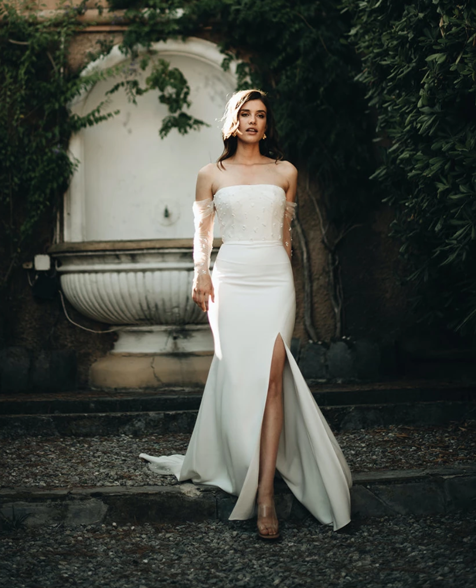 Trendy wedding dress styles for for 2022, bridal designs by Calgary's Anais Annette, Canadian bridal designer