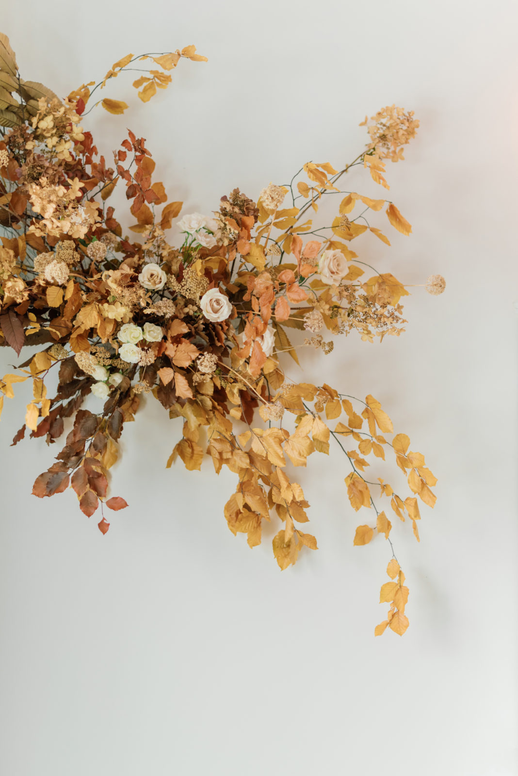 modern bridal style, autumn bridal looks, fall floral bouquet inspiration, dried floral accents