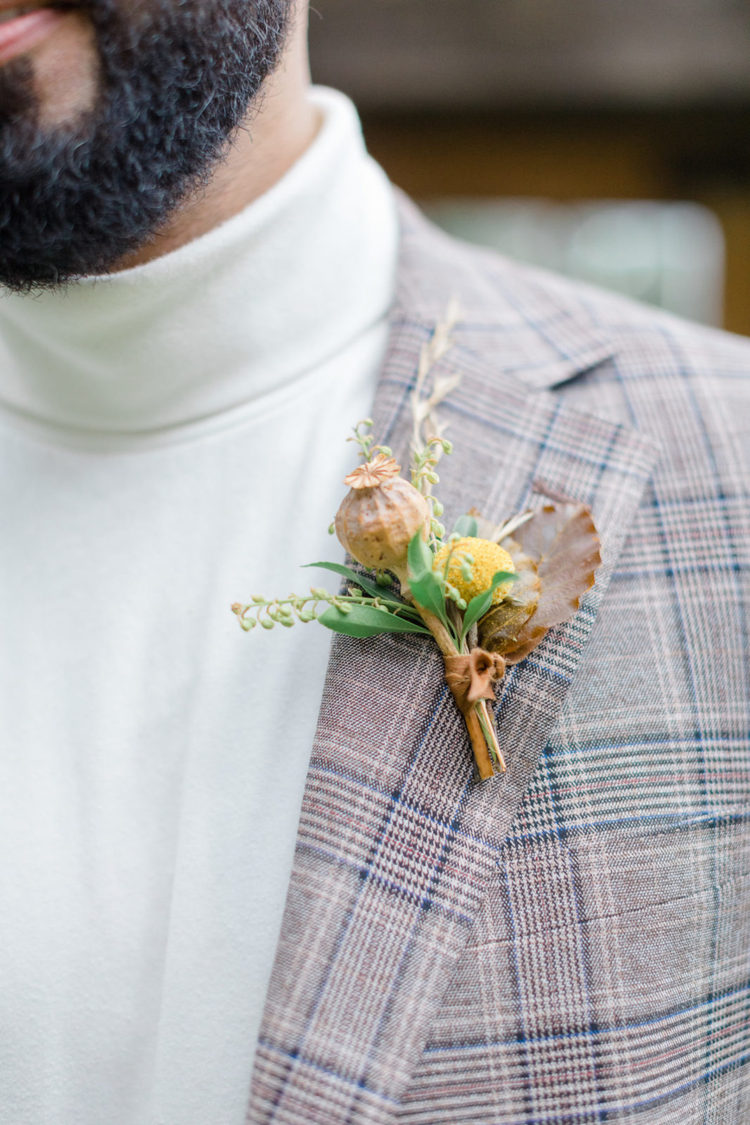 groom's attire, unique boutonniere inspiration, fall wedding inspiration