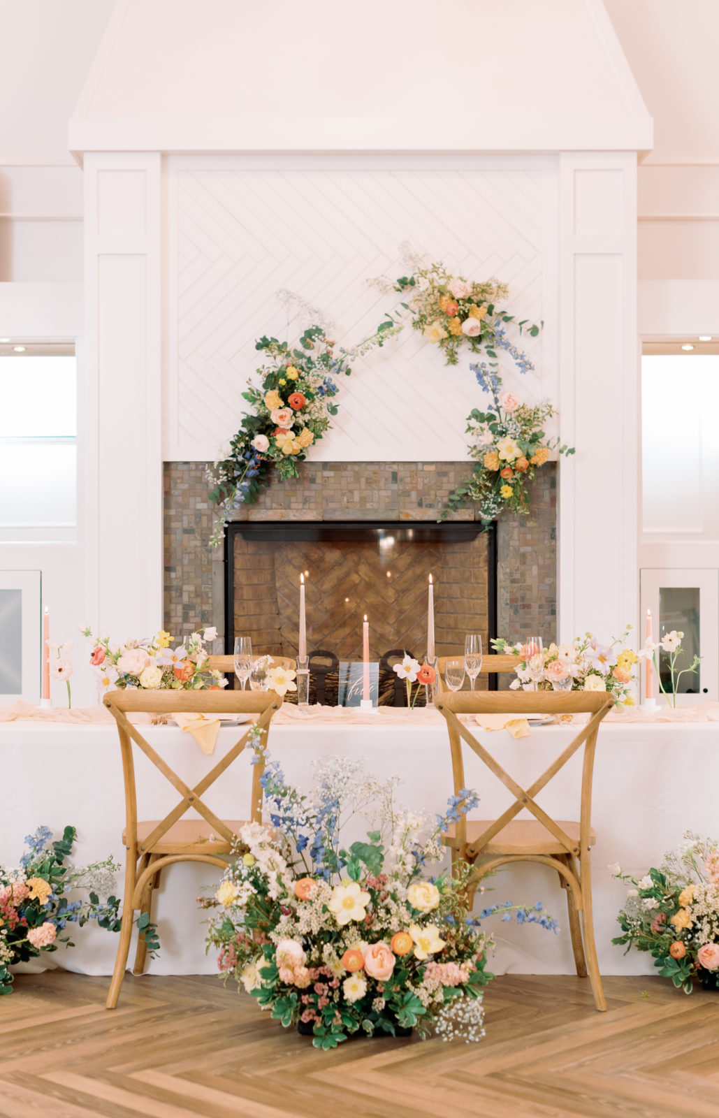 Spring wedding inspiration with pastel colour palette and floral focused design, floral reception, floral wedding tables cape, Melissa Dawn Events