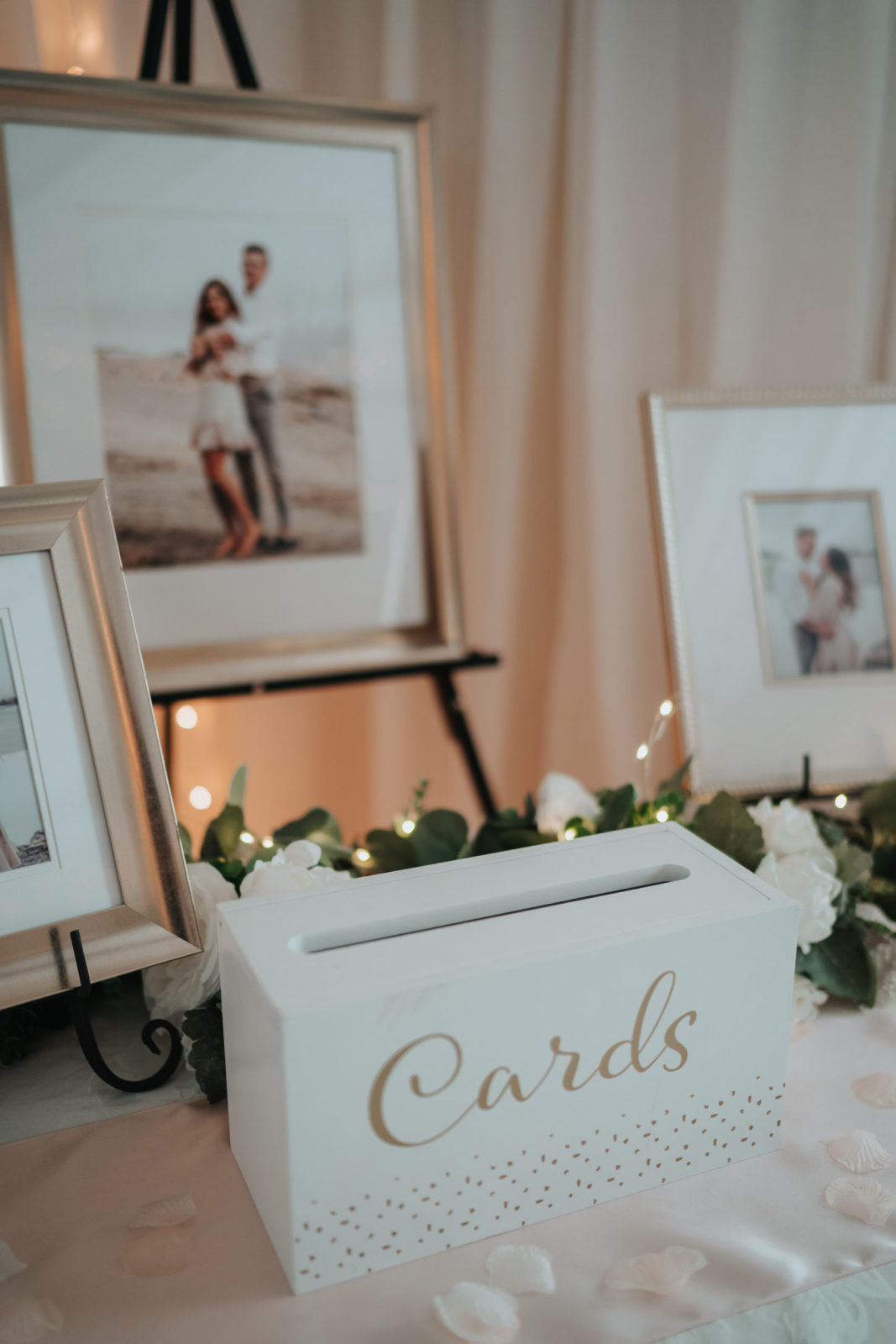 Card box at wedding reception