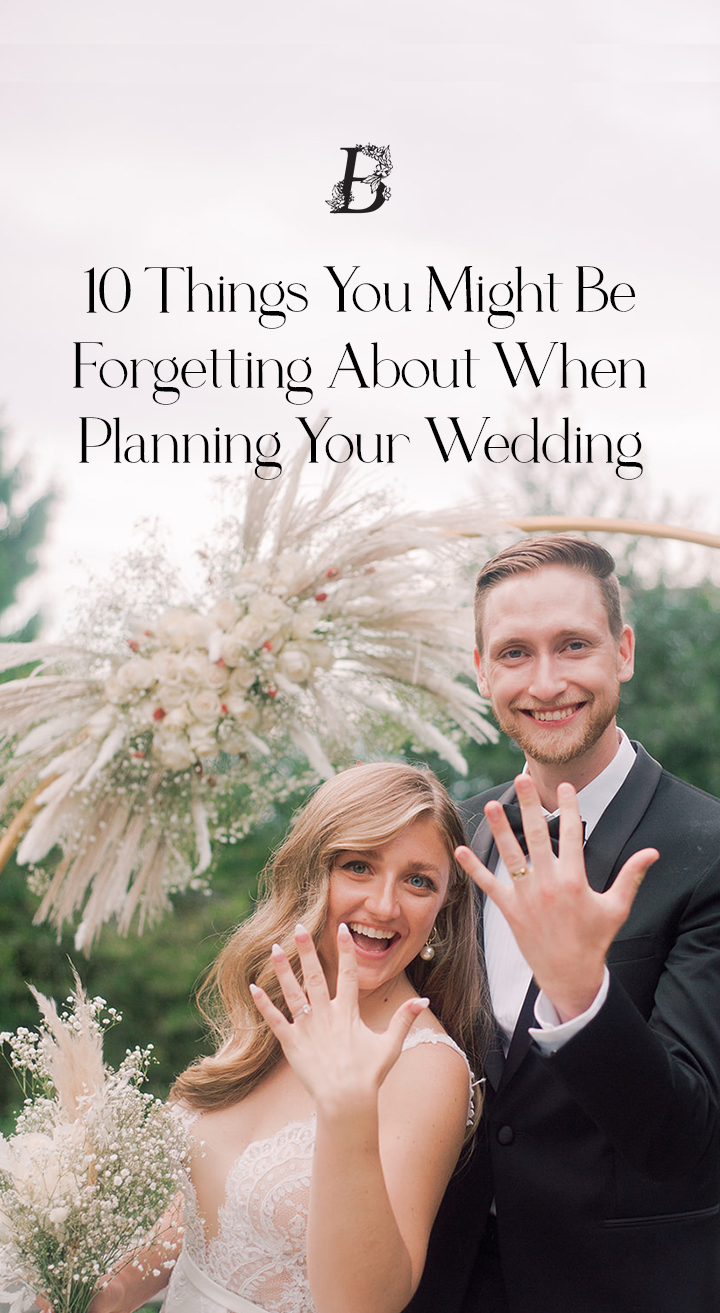 10 Things You Might Be Forgetting About When Planning Your Wedding // Canadian Wedding Planning Advice on Brontë Bride