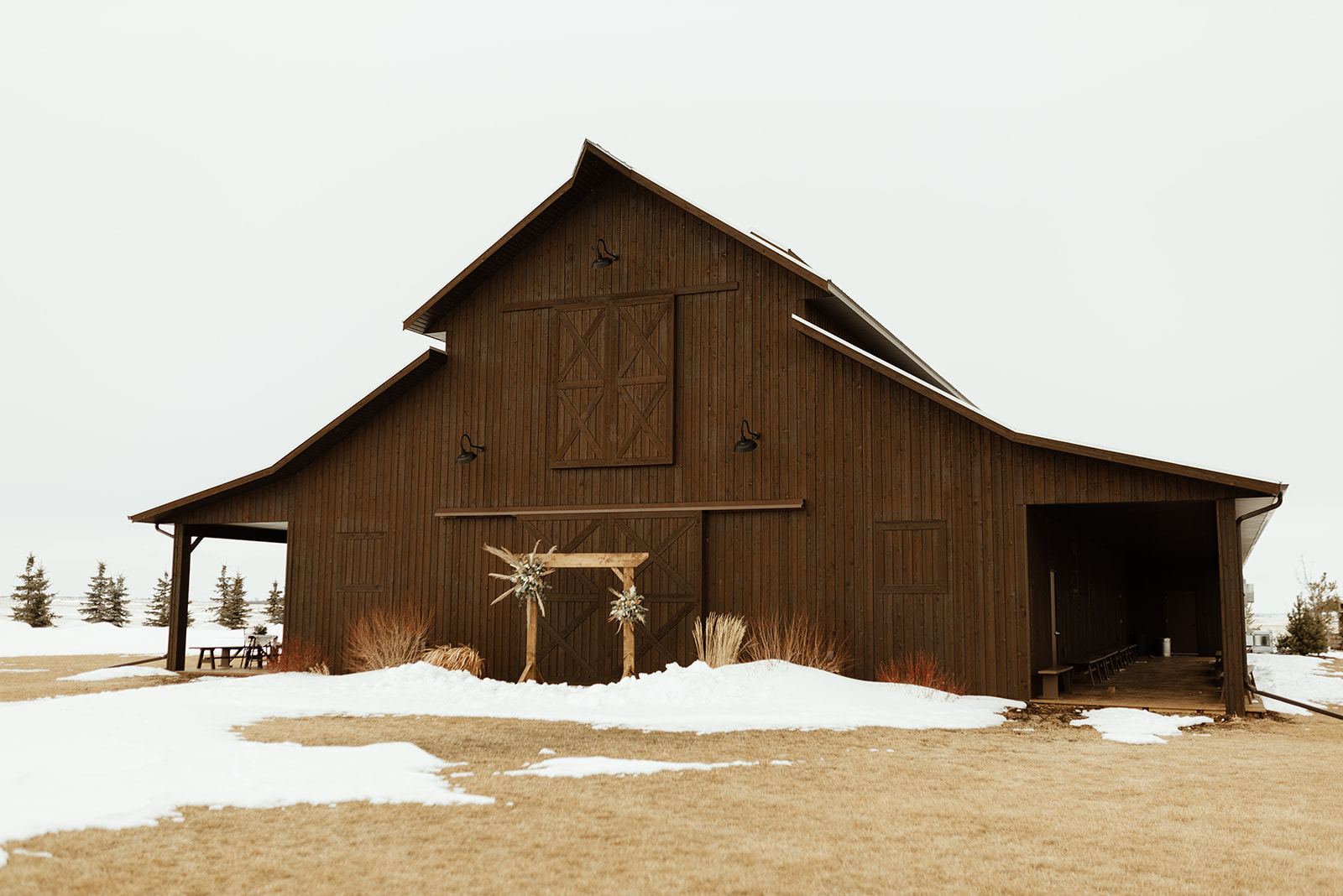 Sweet Haven Barn for styled wedding inspiration in Alberta, rustic wedding venues