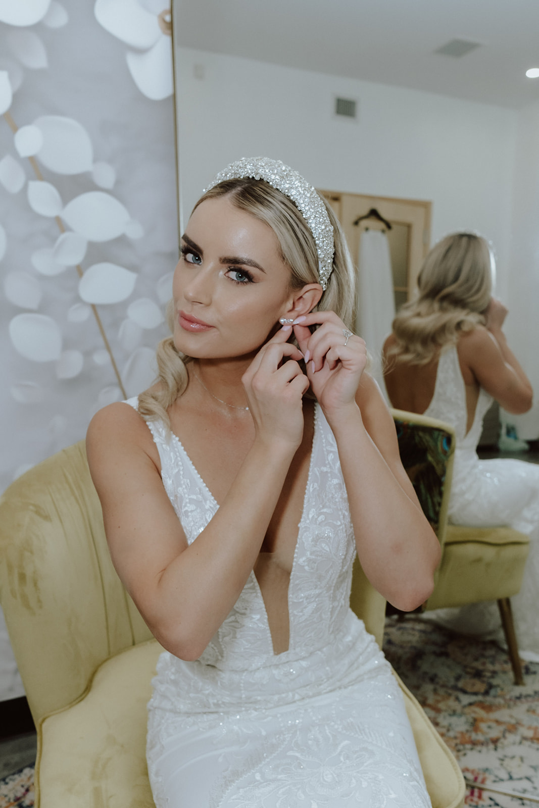Sparkly Bridal Headband - where to shop | Featured on Brontë Bride