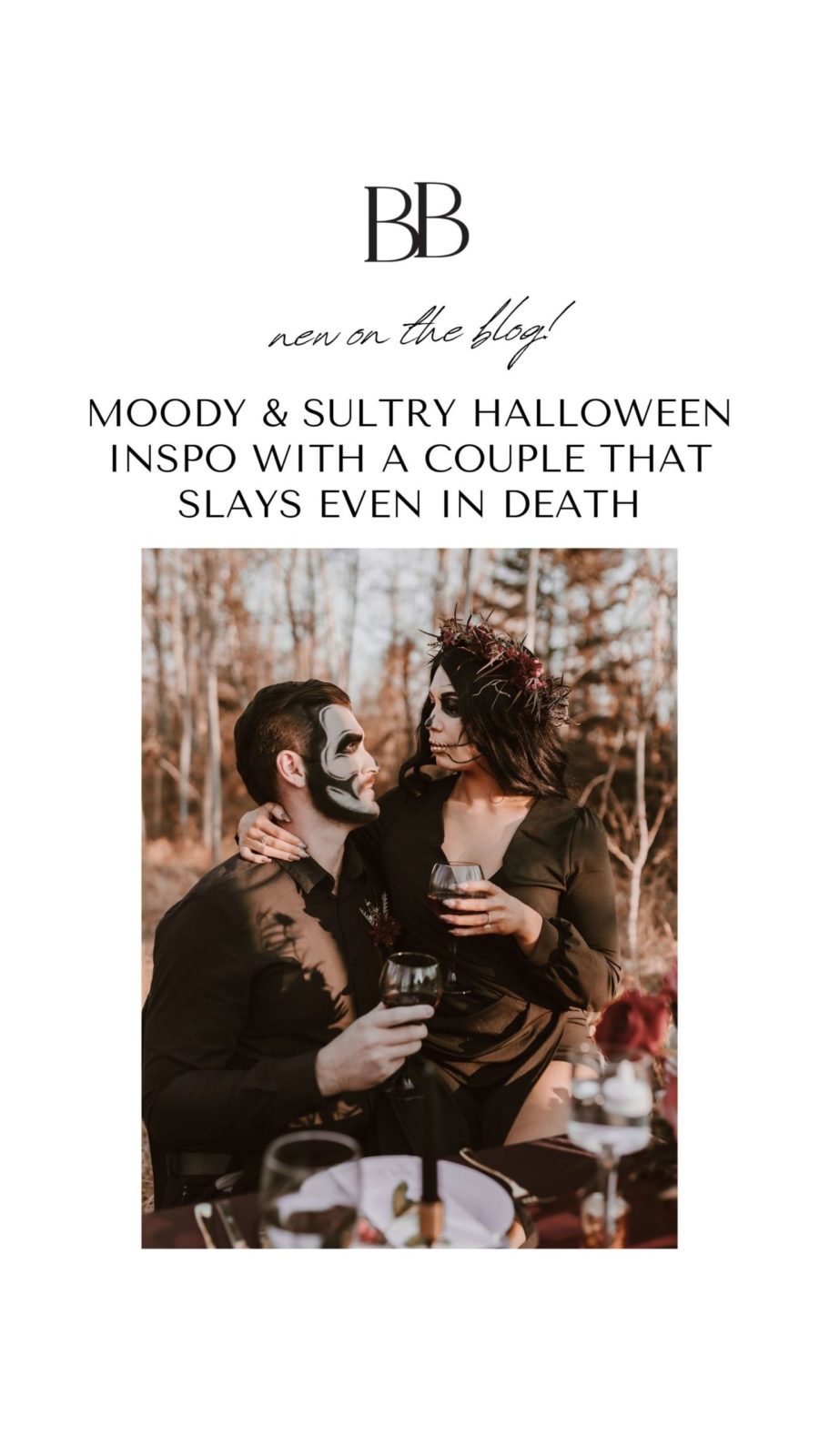 Moody Skull Halloween Wedding Inspiration
