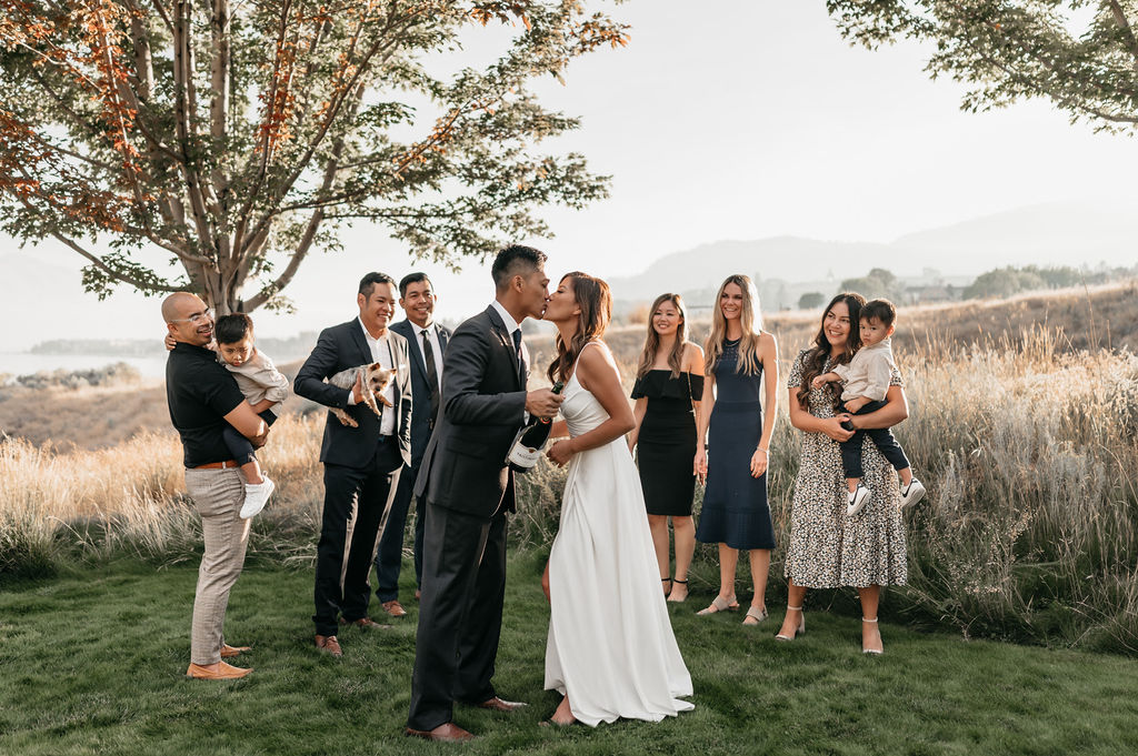 intimate elopement with family and friends, summer wedding inspiration