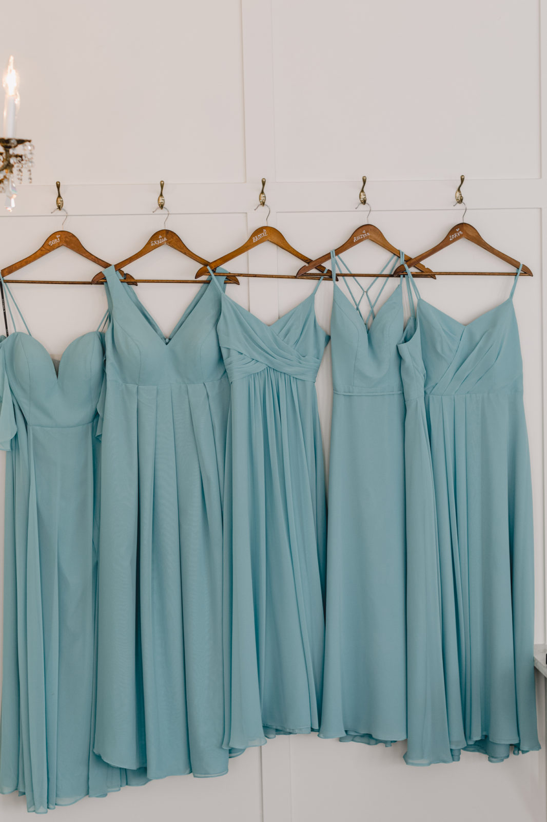 bridesmaid attire, pale blue bridal, pastel wedding