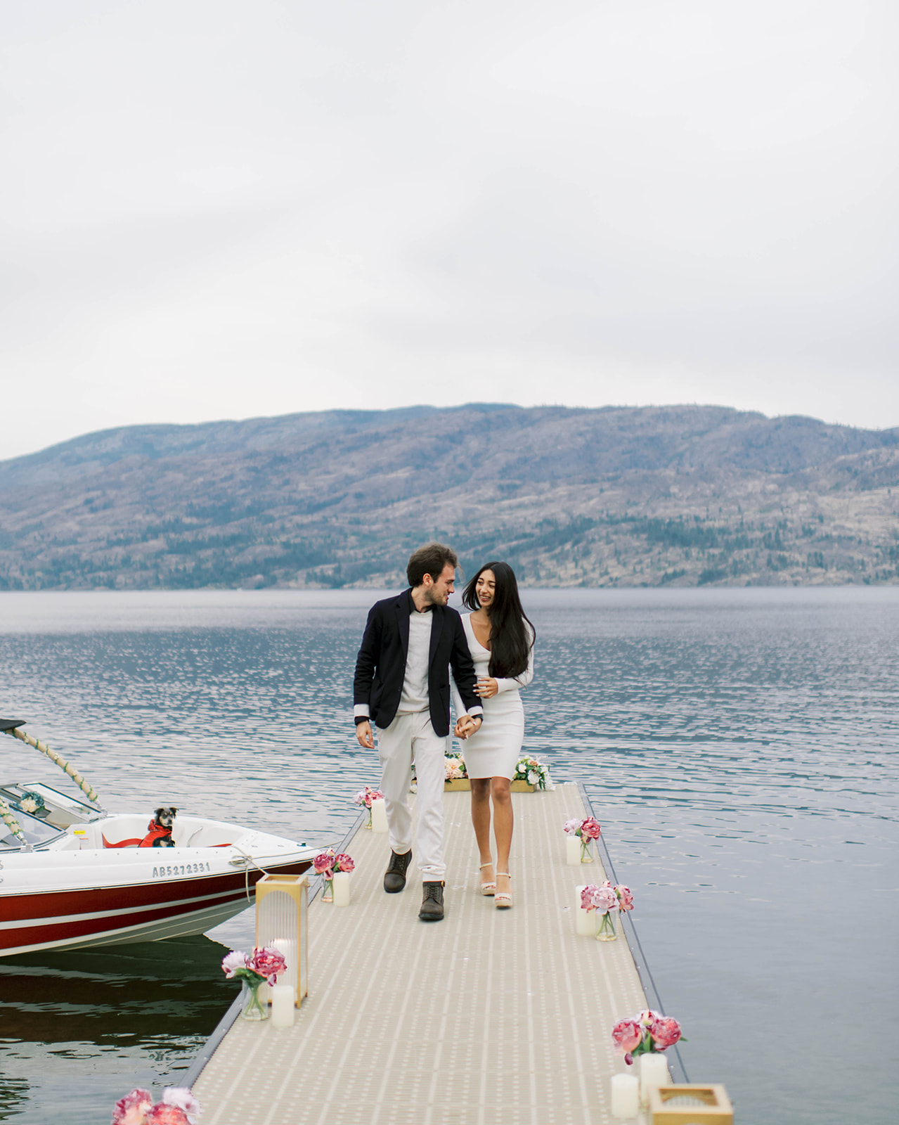 Perfectly Planned Romantic Proposal at Peachland Beach, in the Okanagan Valley, captured on film by Kelowna Wedding Photographer, Minted Photography. - proposal planning, proposal inspiration, summer proposal ideas, surprise proposal, romantic proposal inspiration