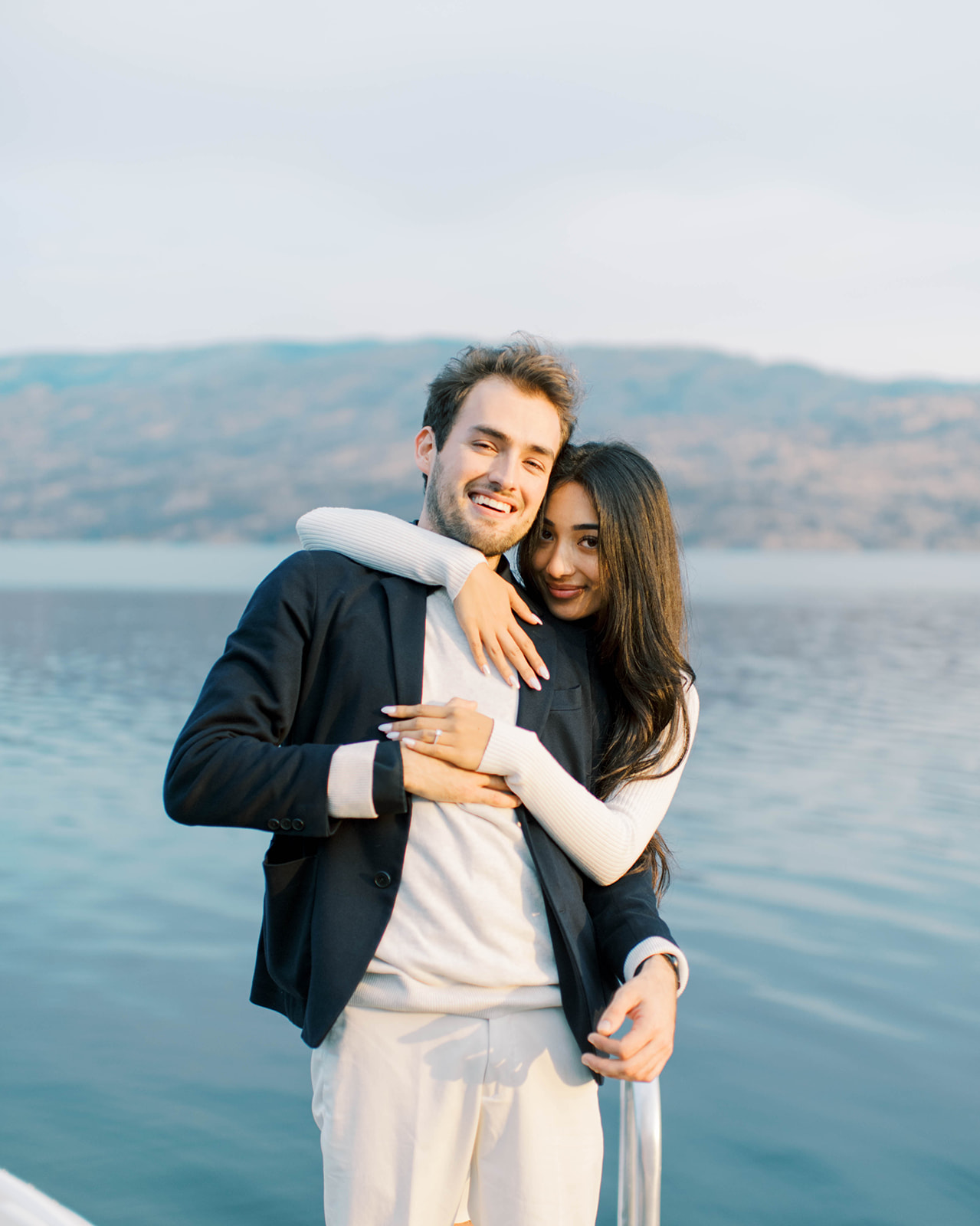 Perfectly Planned Romantic Proposal at Peachland Beach, in the Okanagan Valley, captured on film by Kelowna Wedding Photographer, Minted Photography. - summer proposal ideas, surprise proposal, romantic proposal inspiration, romantic proposal ideas
