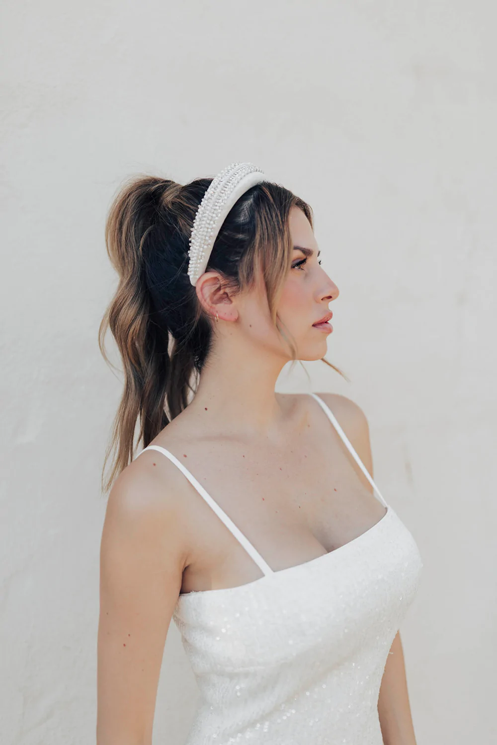 Couture bridal headbands from Untamed Petals