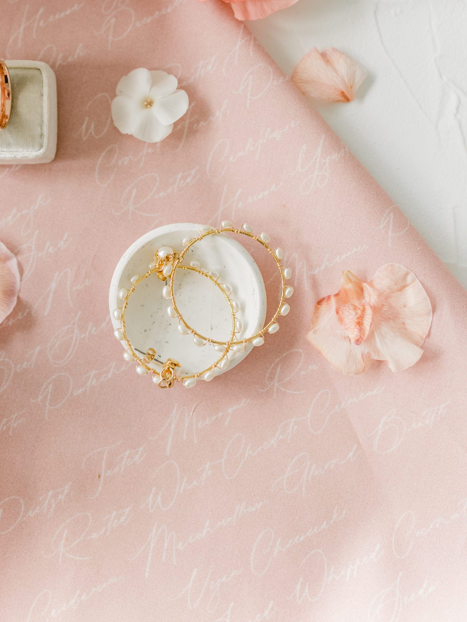pink and blush spring wedding, Joanna Bisley Designs jewelry