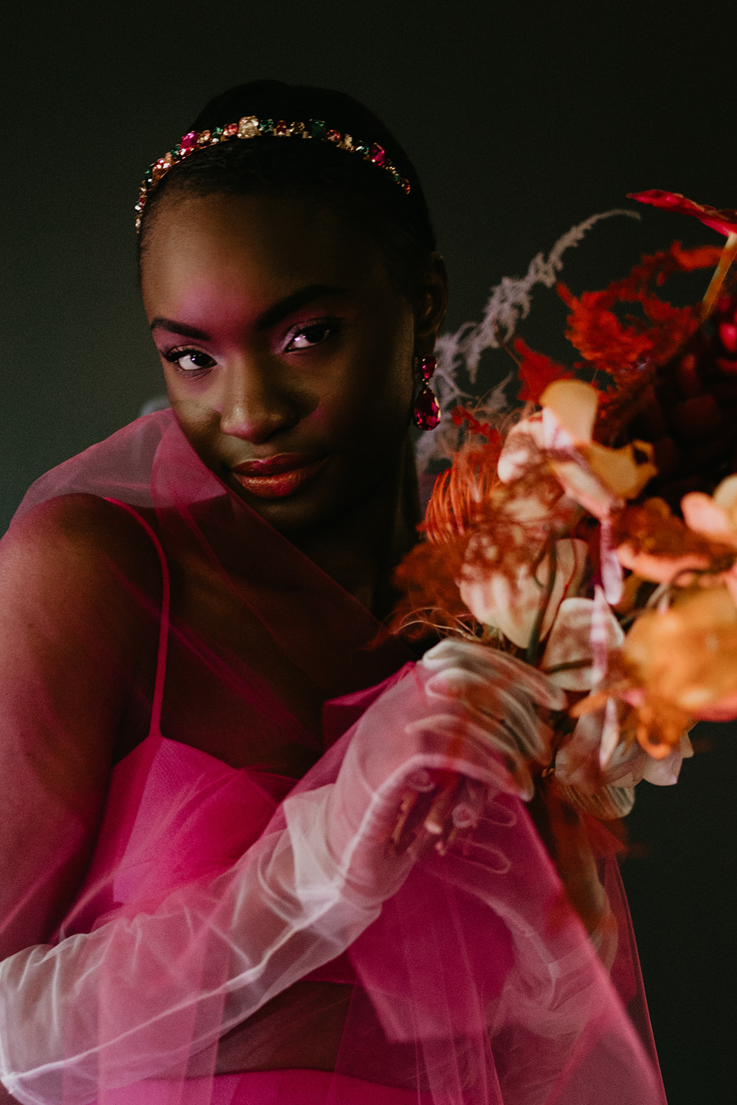 fuchsia fashion editorial featured on Brontë Bride - hot pink inspiration
