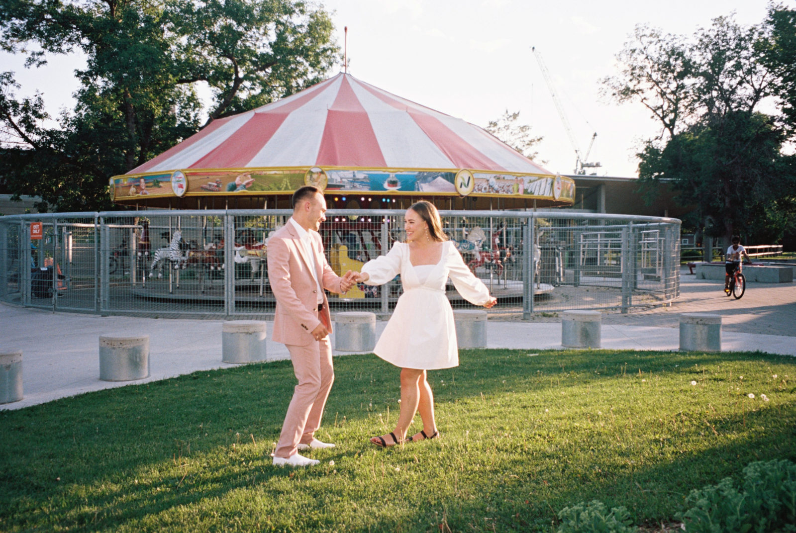 Wonderfully Whimsical Engagement Session at a Colourful Summer Carnival | Bronte Bride