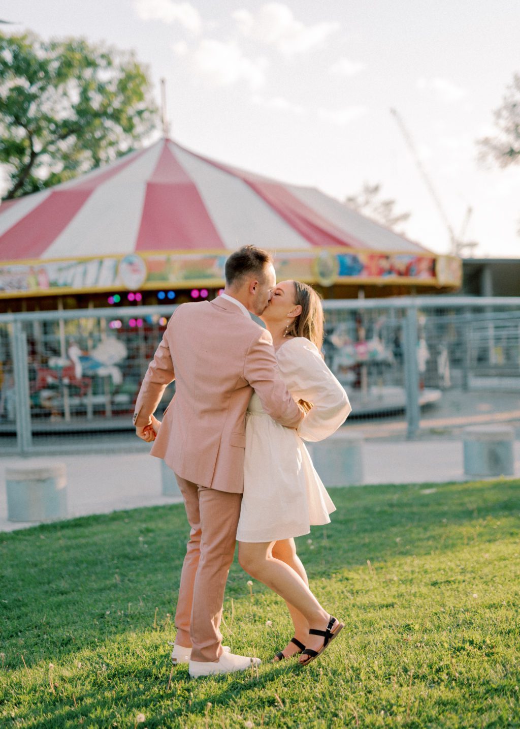Wonderfully Whimsical Engagement Session at a Colourful Summer Carnival ...