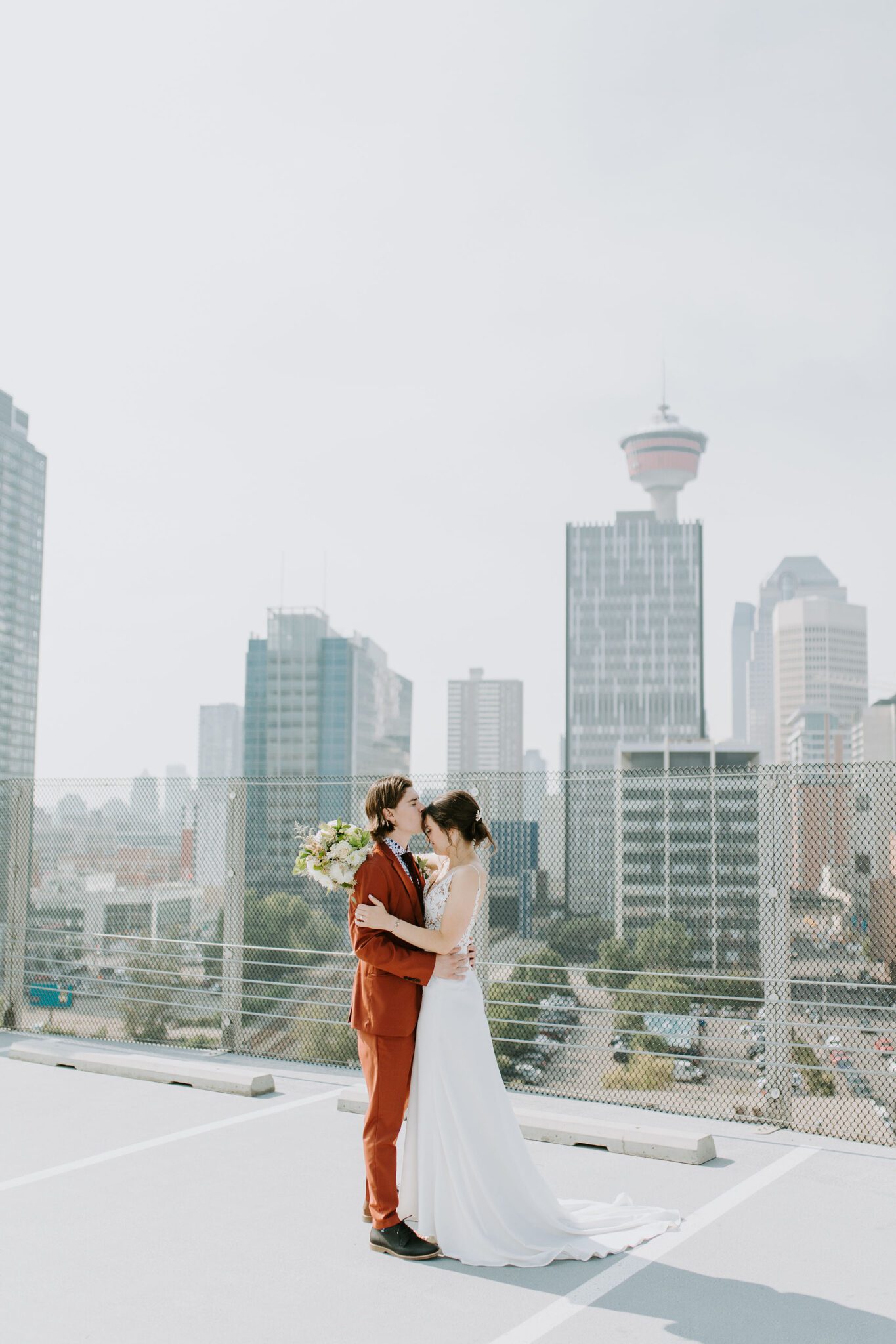 wedding portraits in downtown Calgary