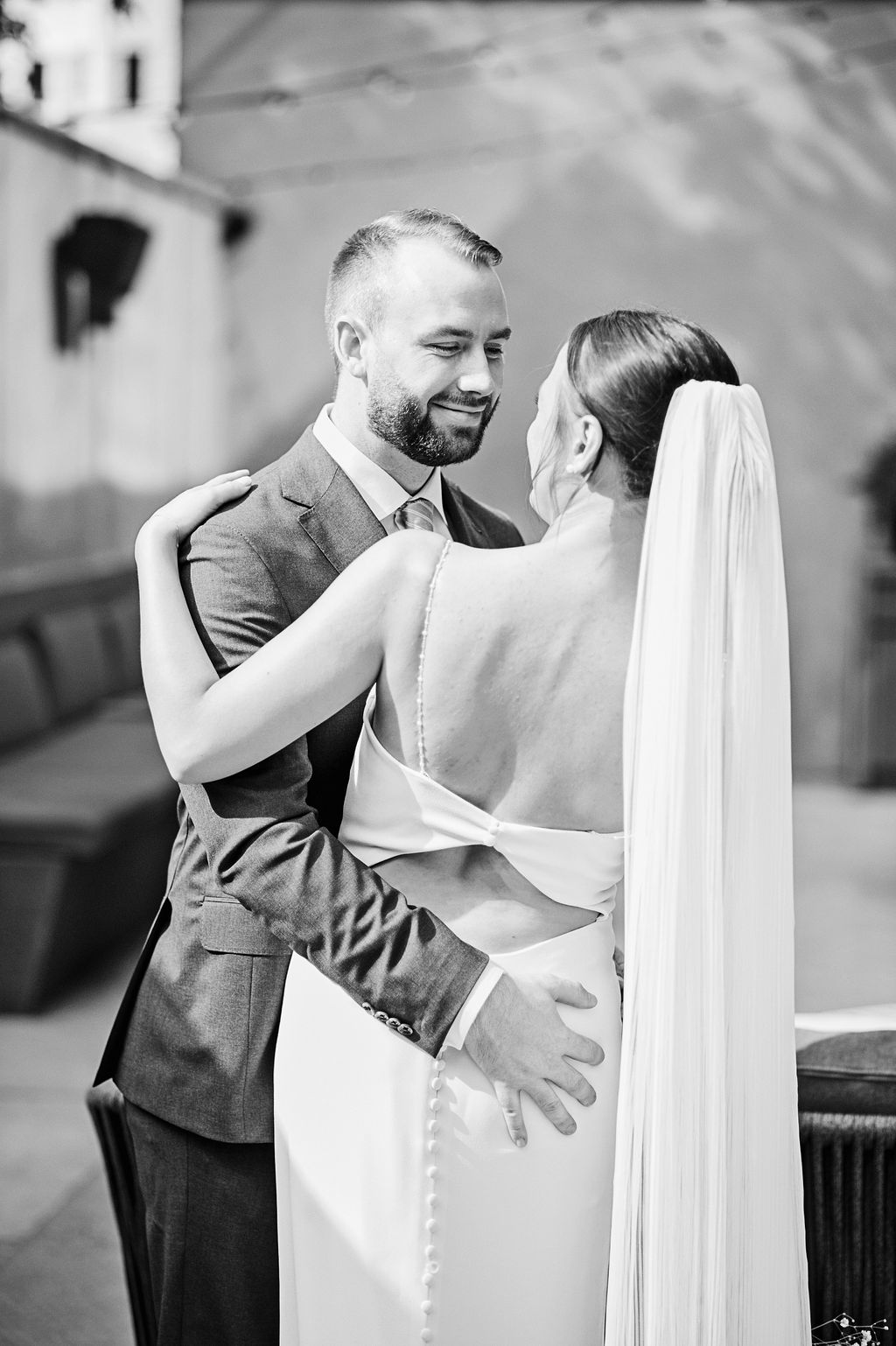 black and white wedding portraits, wedding photo inspiration