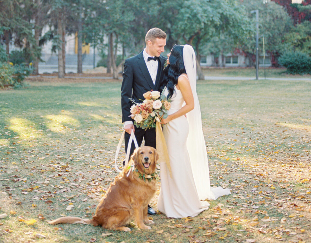 Gorgeous Fall Colours at Golden Hour In This Warm October Wedding | Brontë Bride