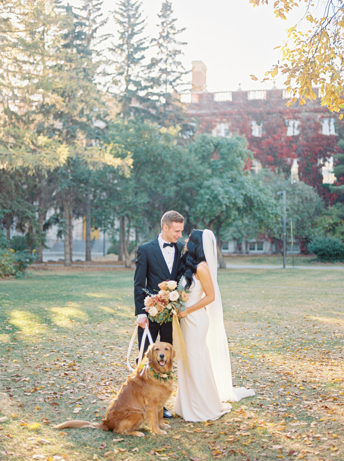Gorgeous Fall Colours at Golden Hour In This Warm October Wedding | Brontë Bride