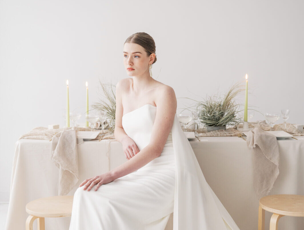 Chic Minimalism meets Grecian Elegance in This Contemporary Wedding Inspiration | Bronte Bride