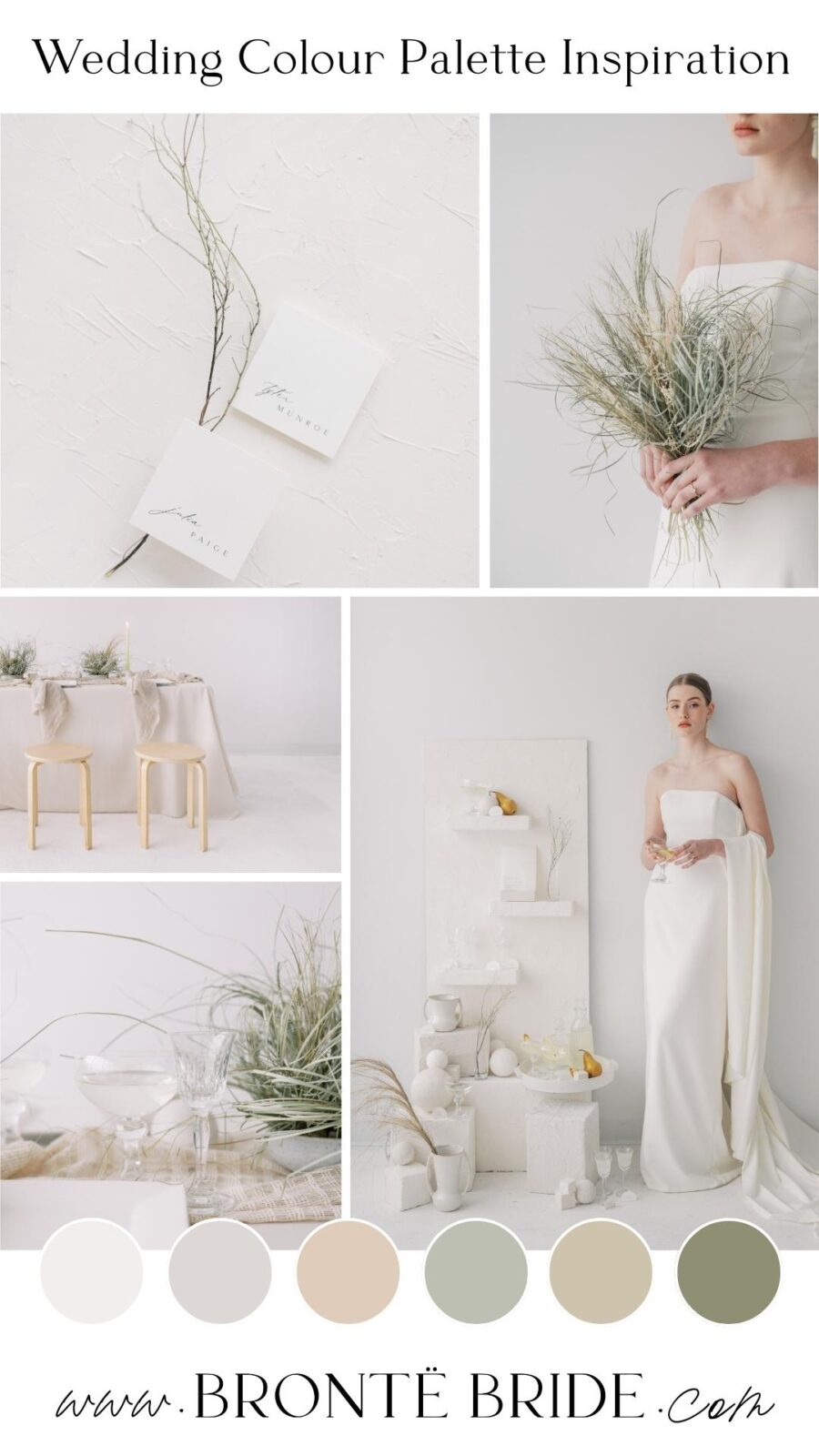 Modern Colour Palette Inspiration - Chic Neutral Wedding Inspiration