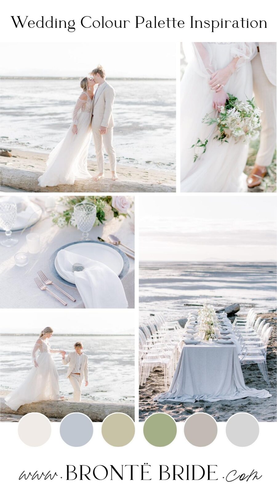Modern Wedding Colour Palette Inspiration | Beach Wedding | Fine art Spring colour scheme