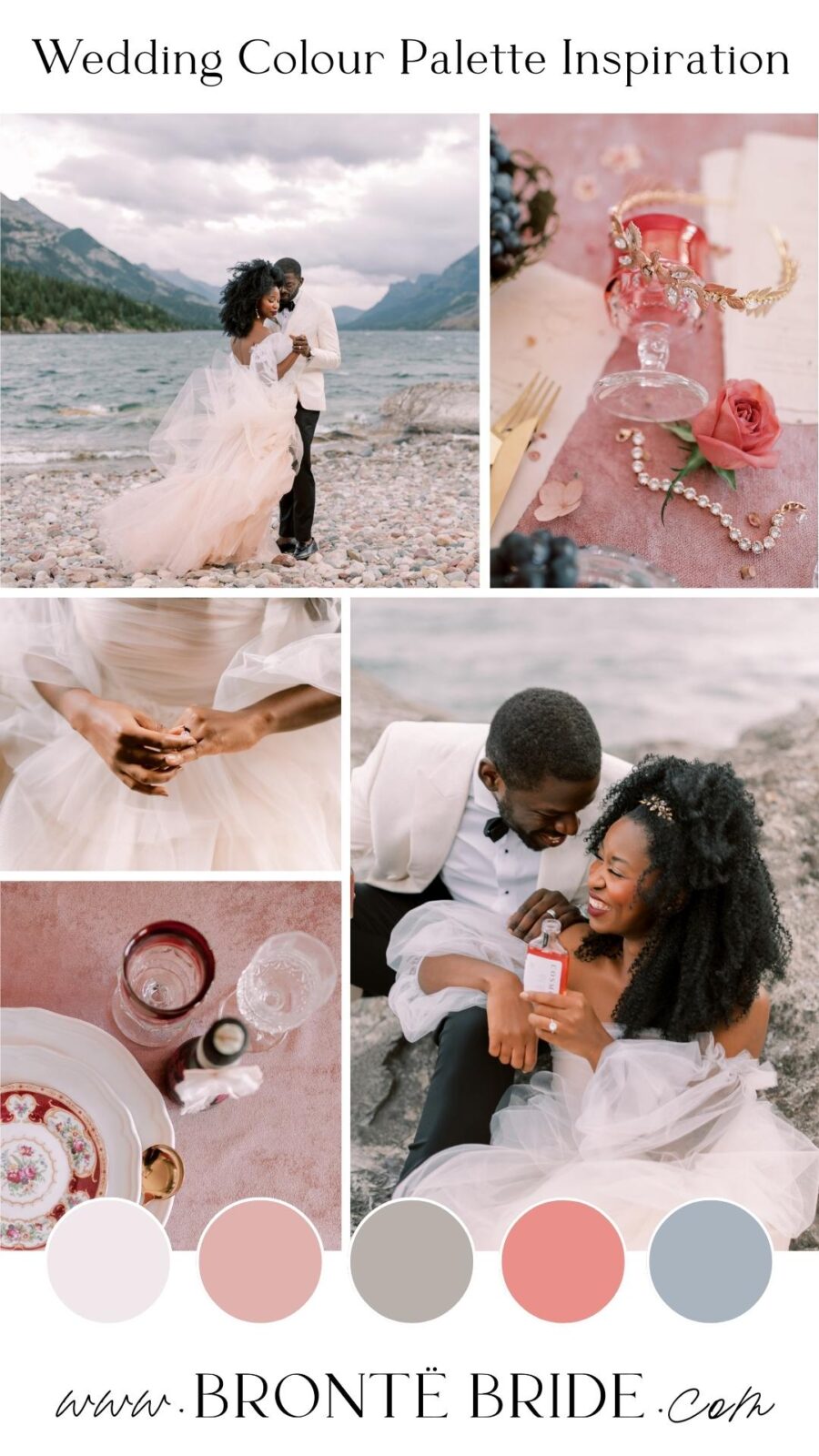Modern Colour Palette Inspiration - Wedding Mood Board | Burgundy, berry, and wine wedding colour palette