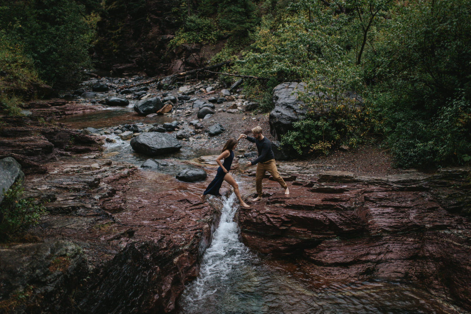Red Rock Canyon Waterton, Alberta engagement session captured by The Tooth’s Photo + Film