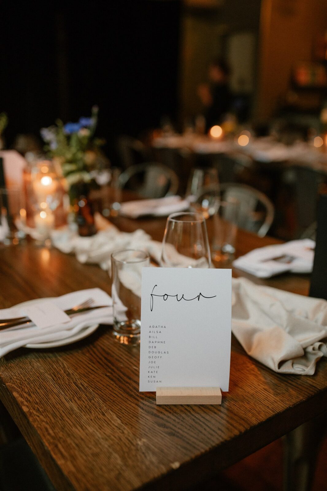 Intimate wedding reception dinner at Cafe Medina in Vancouver, captured by Abigail Eveline Photography.
