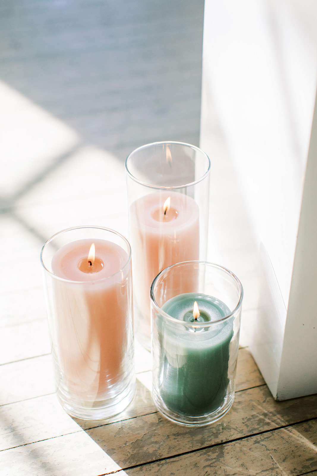 Playful colour palette, pink and green candles, romantically styled wedding inspiration at Local Market YQR.