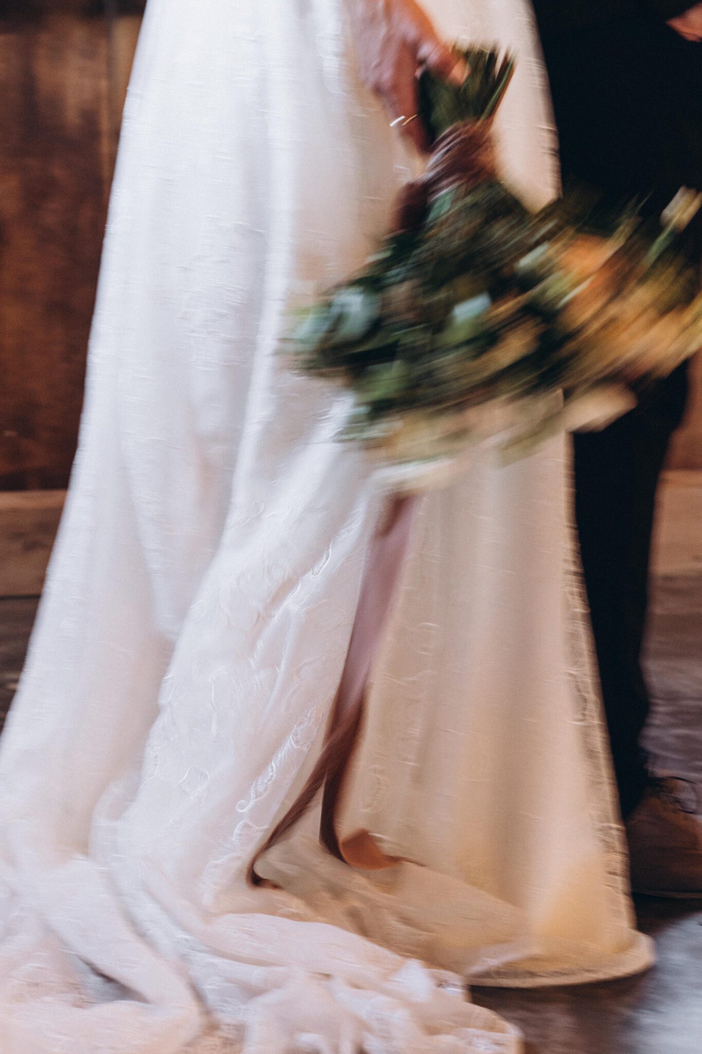 Wedding Inspiration With An Updated Take on Country Chic Wedding Style at Countryside Barn in Lethbridge Alberta, modern wedding photography style, blurred photography style of wedding bouquet