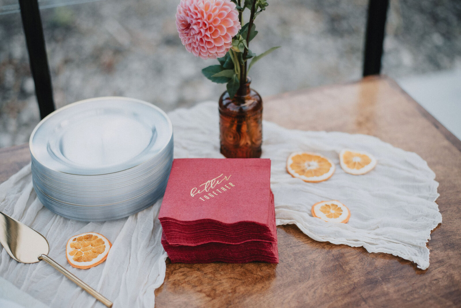 Intimate Vineyard Wedding Reception with Breathtaking Views of Lake Okanagan