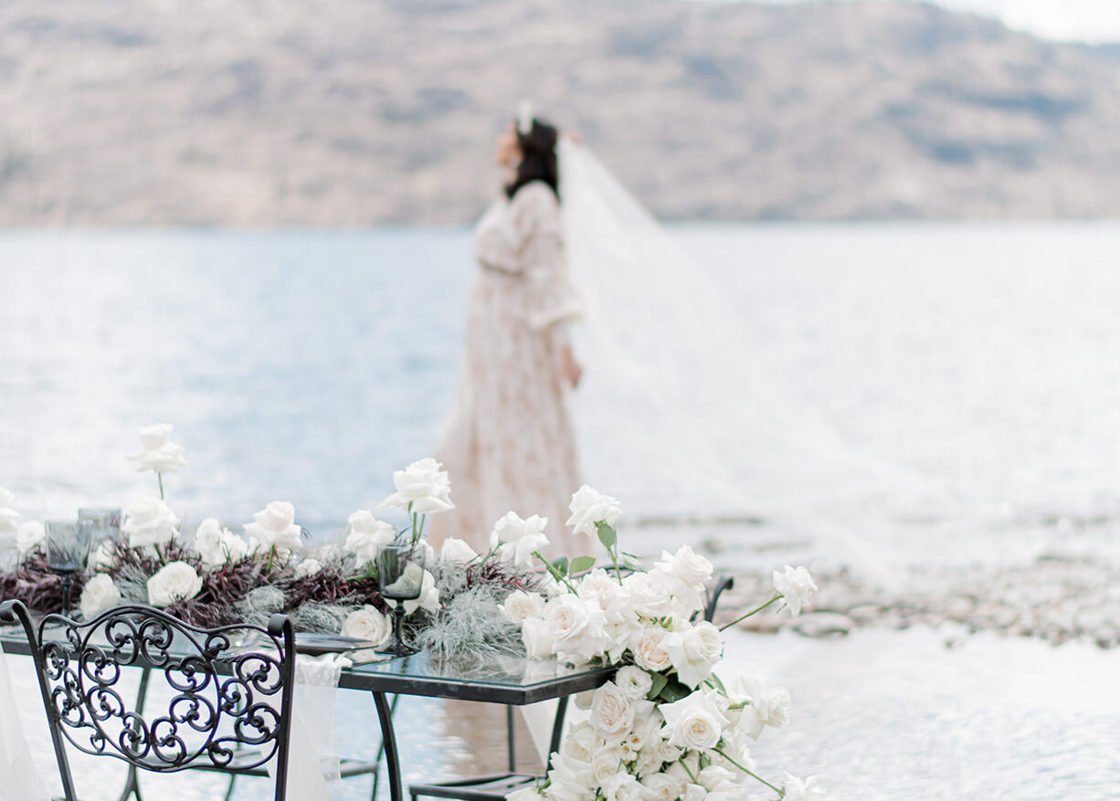 Effortlessly Ethereal Bridal Editorial in Lake Okanagan | Wedding Inspiration on Brontë Bride