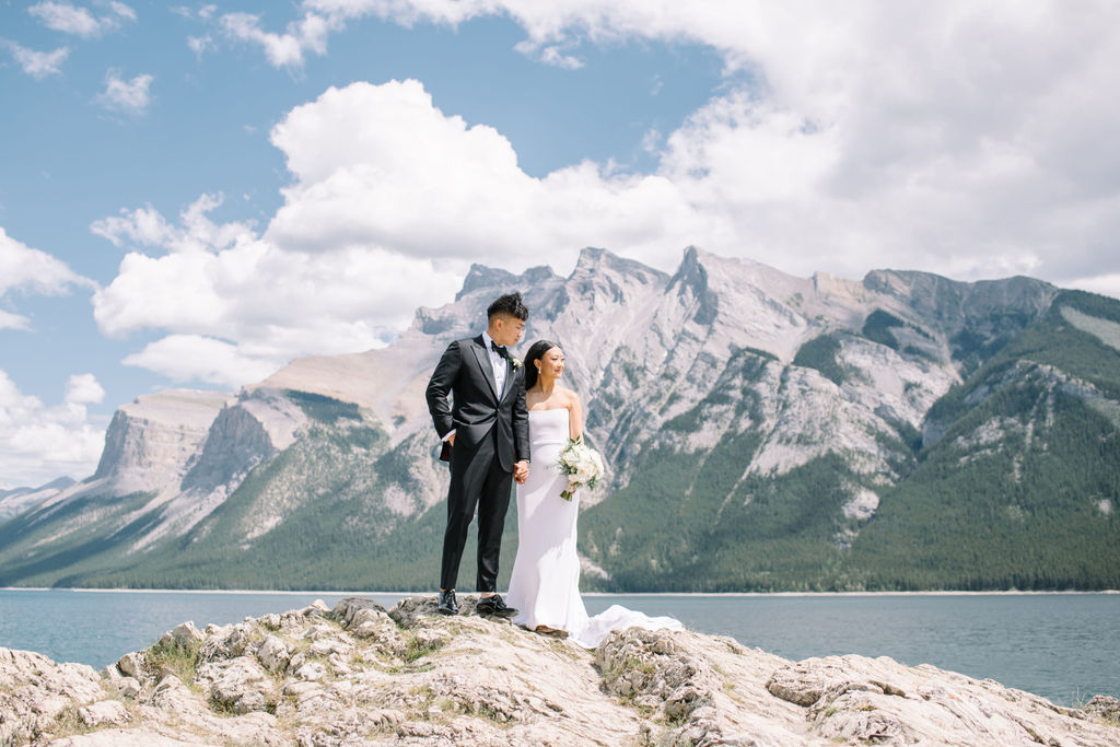 Breathtaking Views of the Canadian Rockies for this June Wedding in Banff | Bronte Bride
